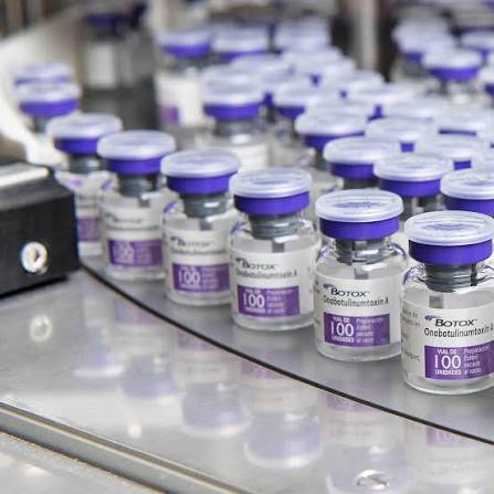 Toxin Injections Bottles in a Pharmaceutical Factory